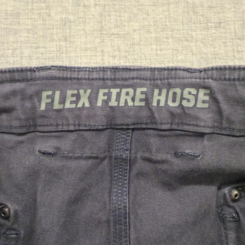 Duluth Trading Co Flex Fire Hose Cargo Shorts Mens 46 Gray Workwear Cotton